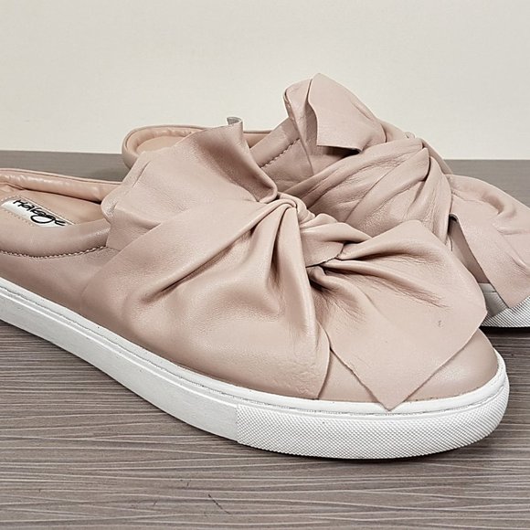 Halogen Manny Knotted Nude Leather Slip-On Sneaker, Womens Size 9.5 M - Picture 3 of 10